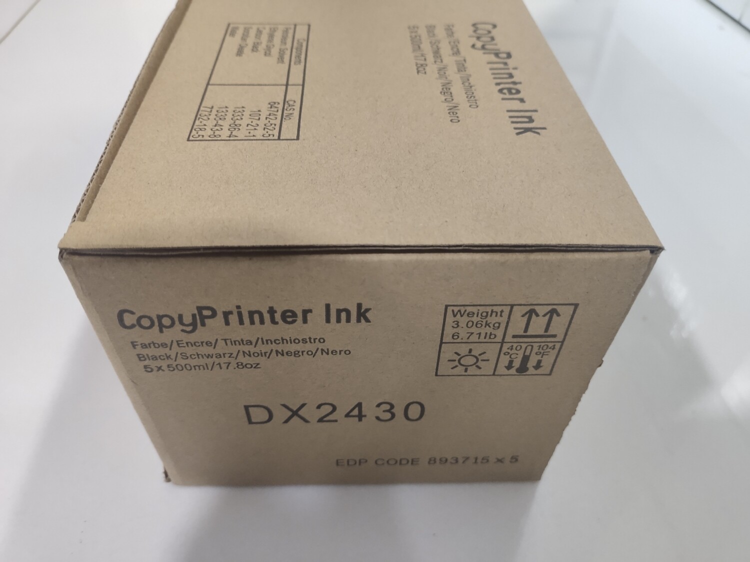 Copy Printer DX 2430 Digital Duplicator Black Ink, Pack of 5 Copy Printer DX 2430 Digital Duplicator Black Ink, Pack of 5