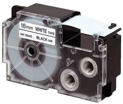 Casio XR-18WE1 Label Printer Tape