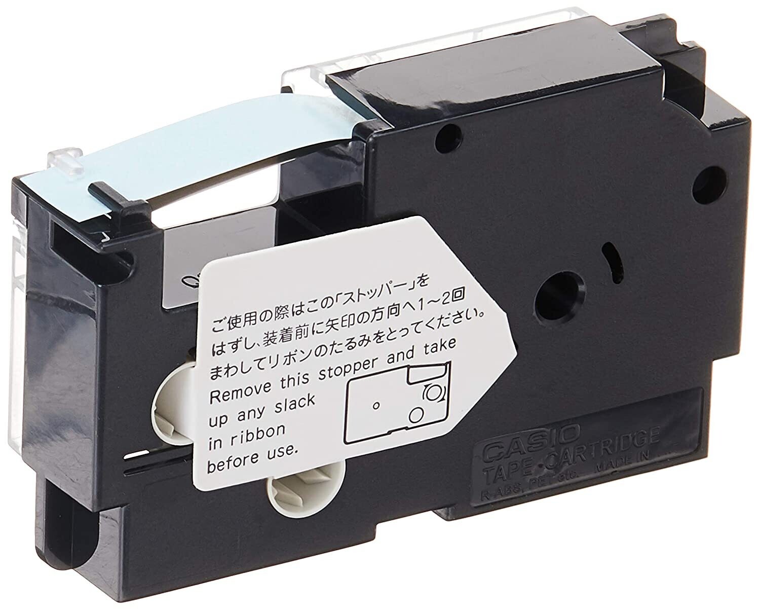 Casio XR-12WE1 Black on White 12mm Label Tape