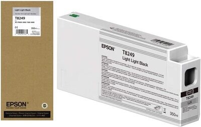 Epson T8249 Light Light Black Ink Cartridge, 350ml