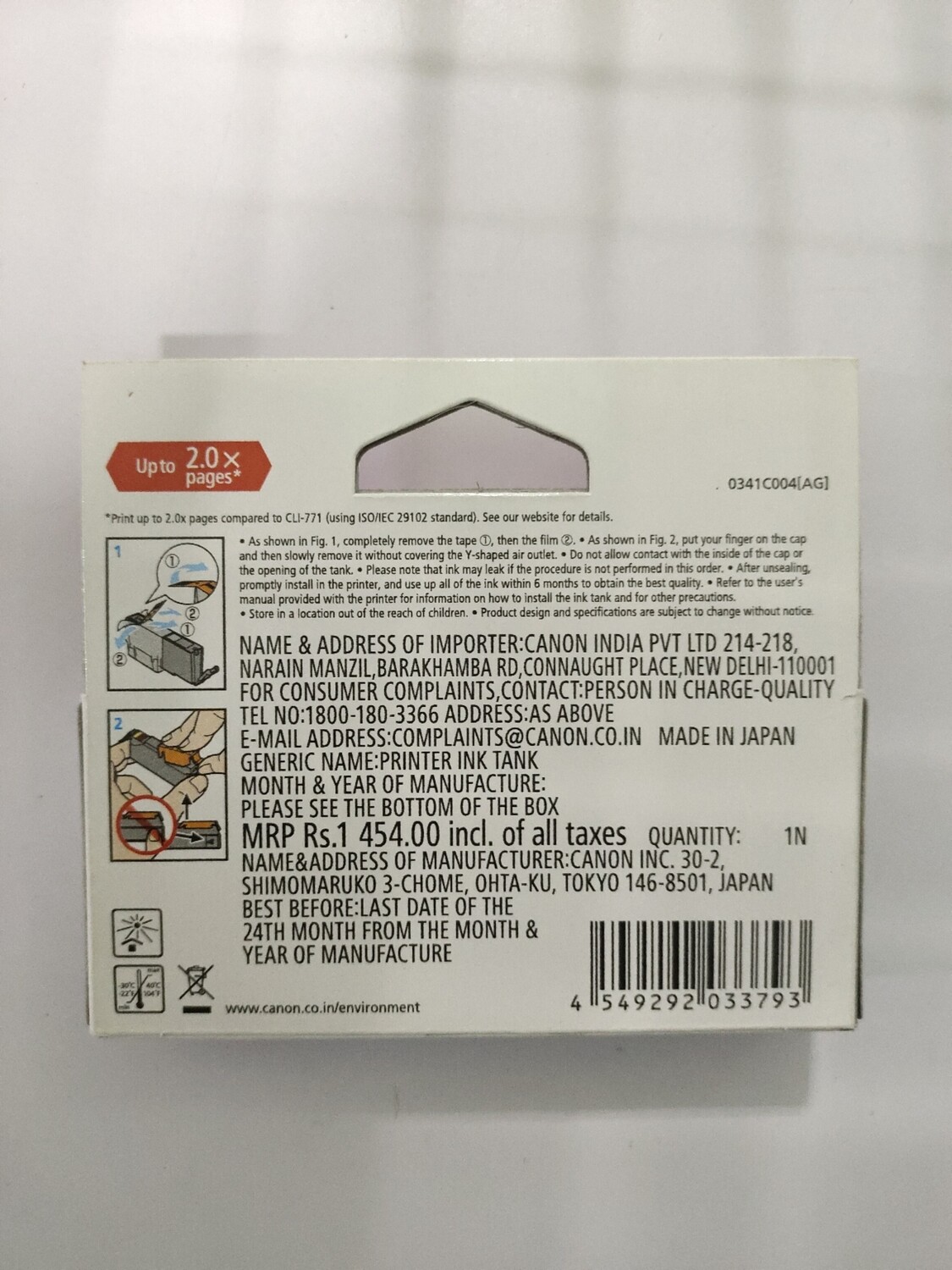 Canon Pixma 771XL Ink Cartridge, Black Canon Pixma 771XL Ink Cartridge, Black