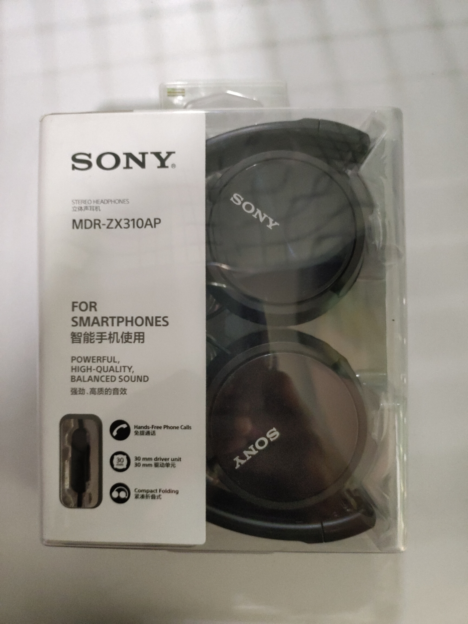 Sony MDR ZX310AP Ear Headphone with Mic Black Rs.1180 LT Online