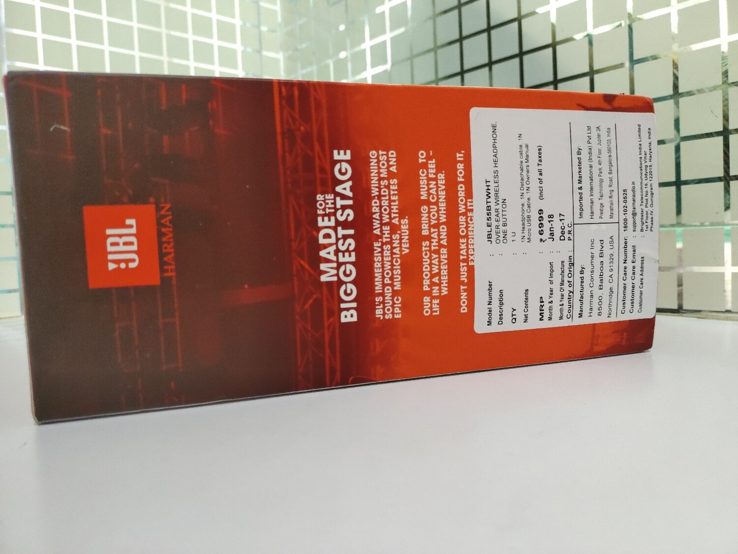 JBL E55BT Bluetooth Over-Ear Headphones with Mic, White JBL E55BT Bluetooth Over-Ear Headphones with Mic, White