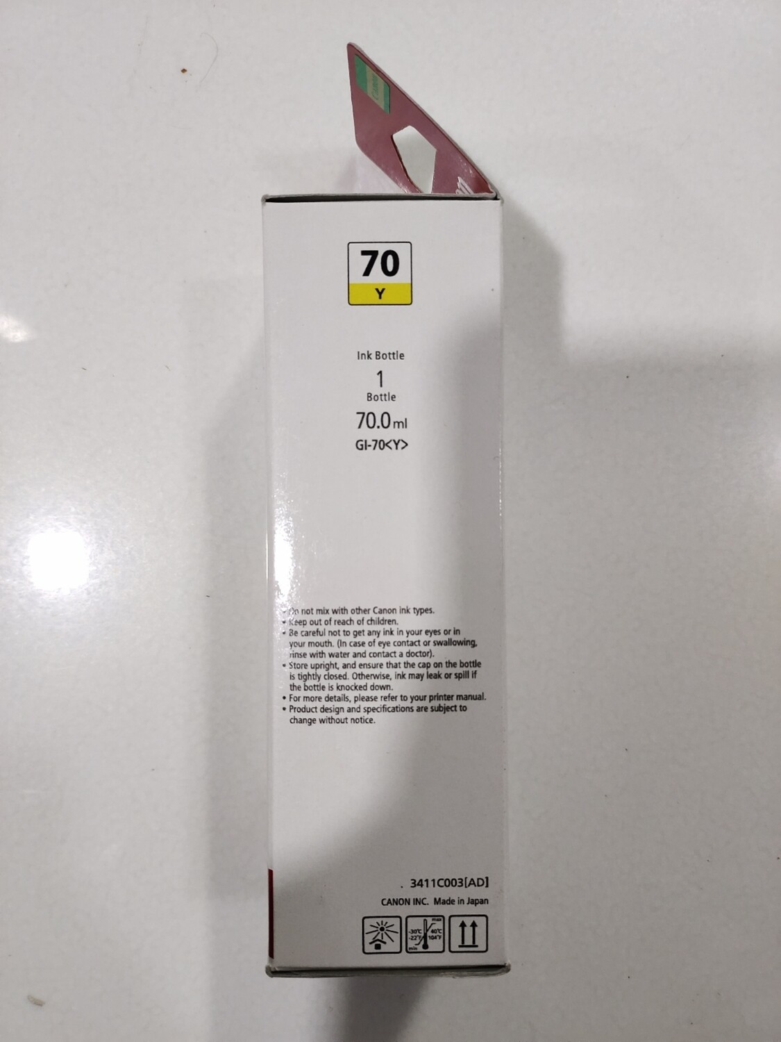 Canon Pixma 70 Yellow Ink Bottle