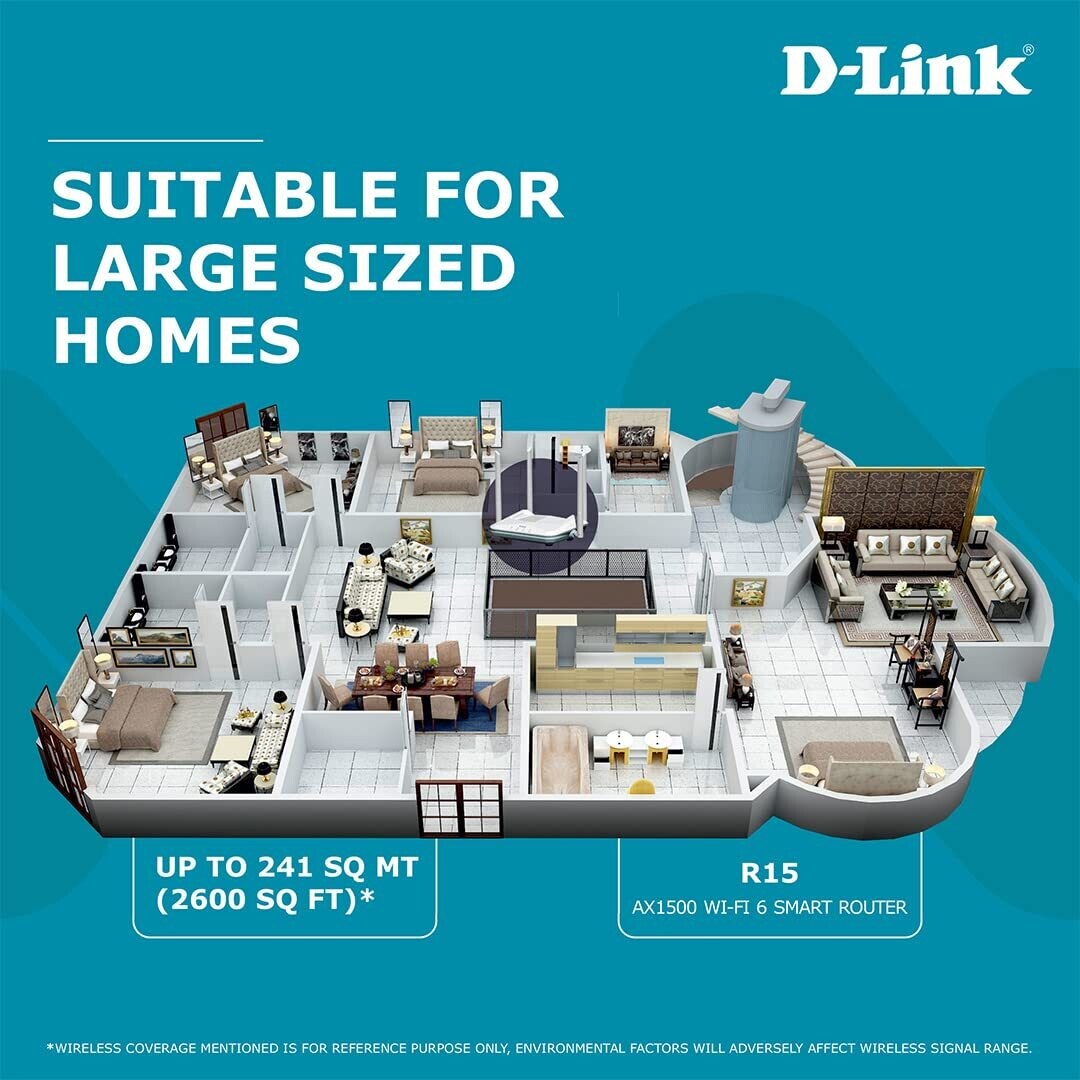 D-Link R15 AX1500 Smart Router