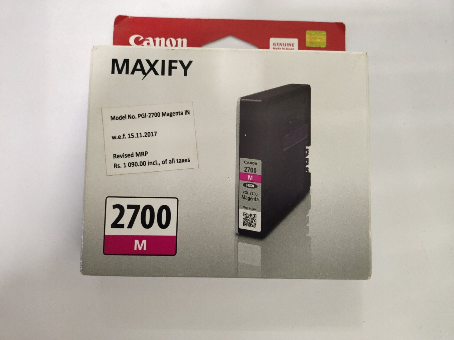 Canon Maxify 2700 Magenta Ink Cartridge, 9.6ml