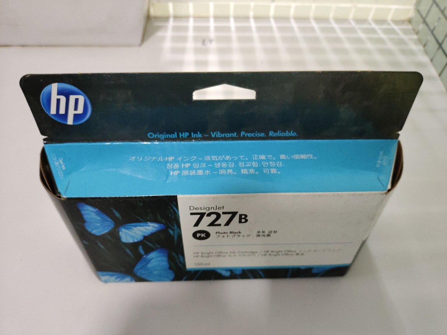 HP DesignJet  727 / 727B Photo Black Ink Cartridge, 130ml (B3P23A)
