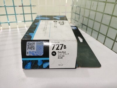 HP DesignJet  727 / 727B Photo Black Ink Cartridge, 130ml (B3P23A)