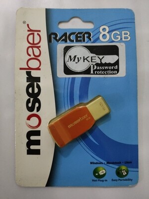 Moserbaer 8GB Pen Drive, Racer, 2.0