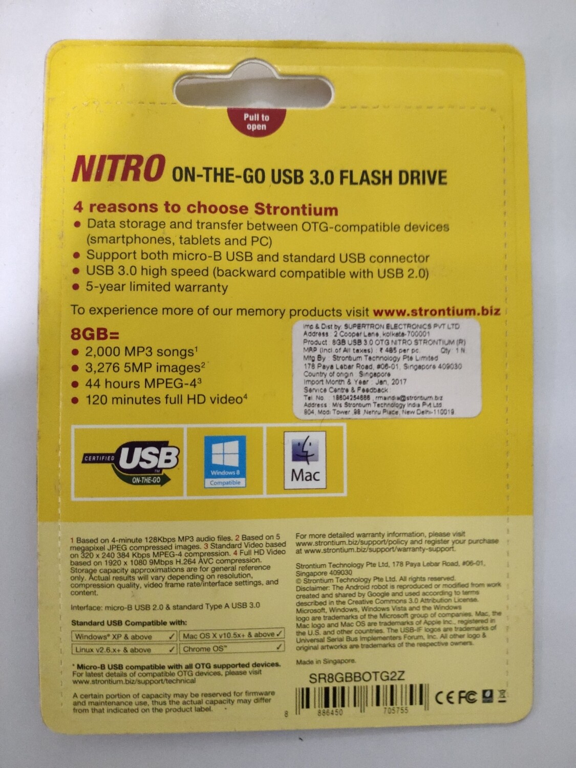 Strontium 8GB OTG Pen Drive Strontium 8GB OTG Pen Drive