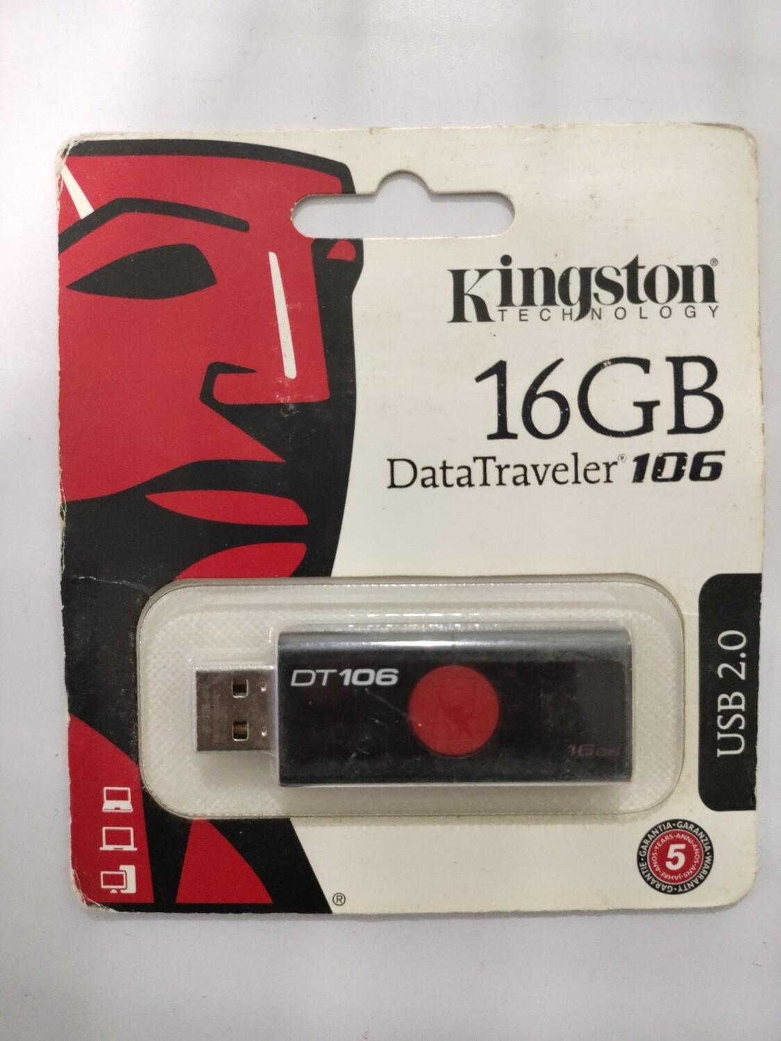 Kingston 16GB Pen Drive, 2.0, DT-106