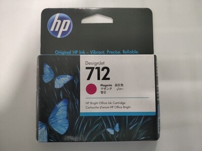 HP DesignJet 712 Magenta Ink Cartridge, 29ml (3ED68A)