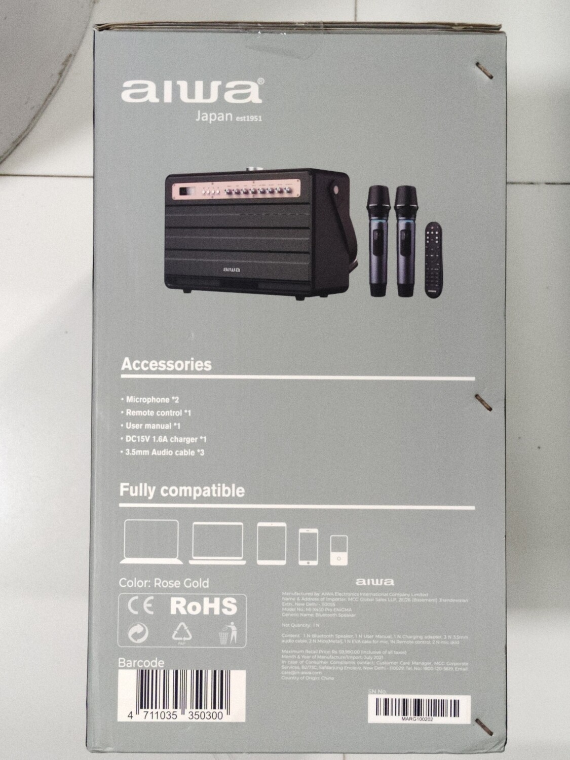 Aiwa MI-X450 Pro Enigma high Efficiency Audio with Retro Styling