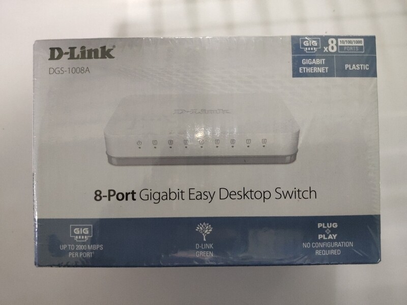 D-Link DGS-1008A 8-Port Gigabit Desktop Switch