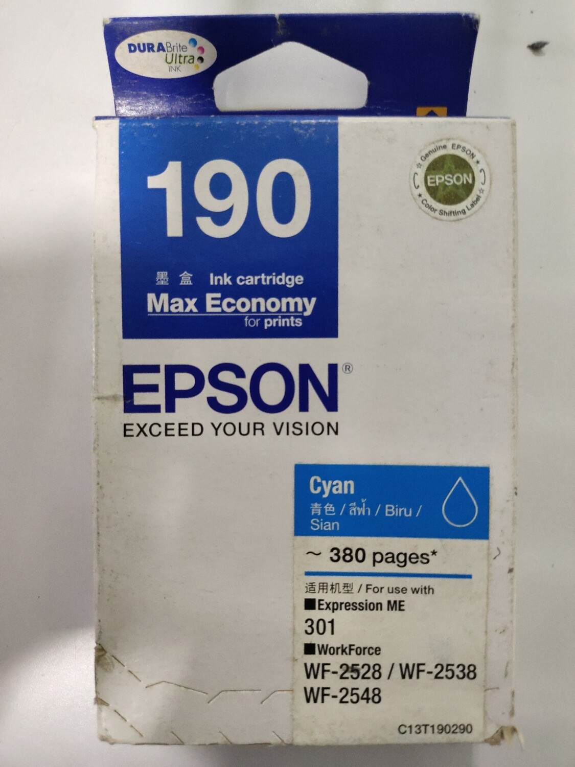 Epson 190 Cyan Ink Cartridge