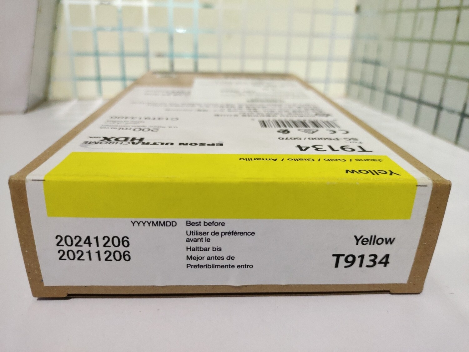 Epson T9134 Ink Cartridge, Yellow, 200ml Epson T9134 Ink Cartridge, Yellow, 200ml