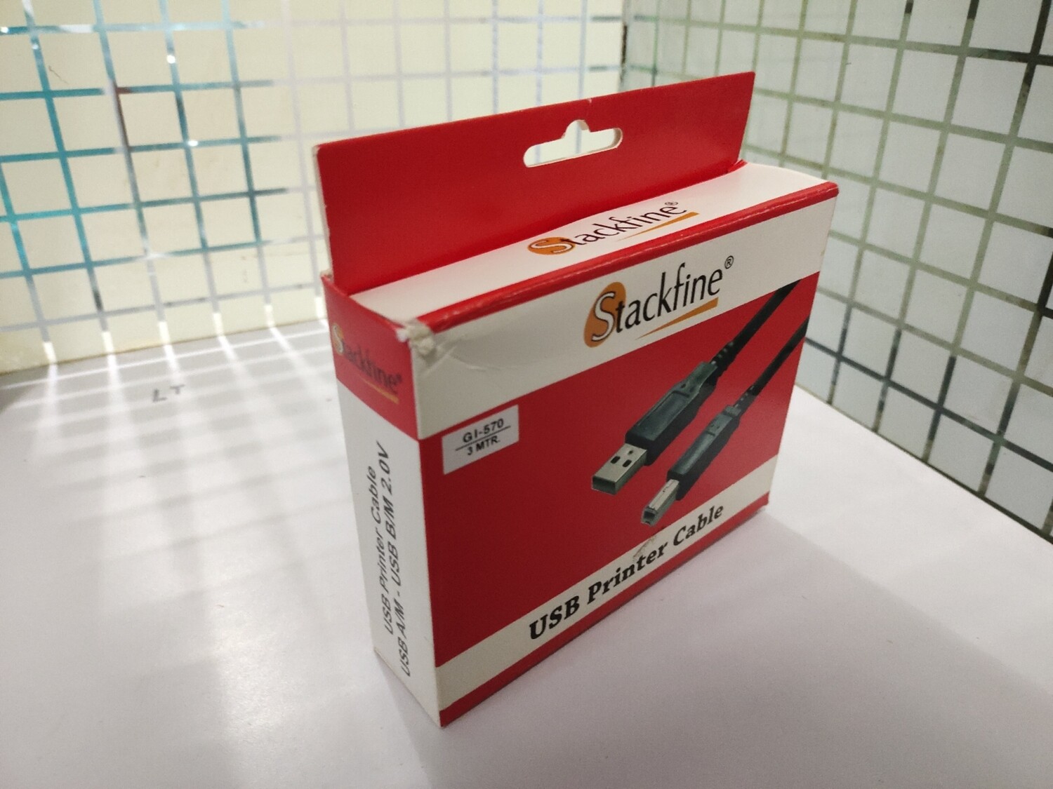 Stackfine 3mtr USB Printer Cable, Black Stackfine 3mtr USB Printer Cable, Black