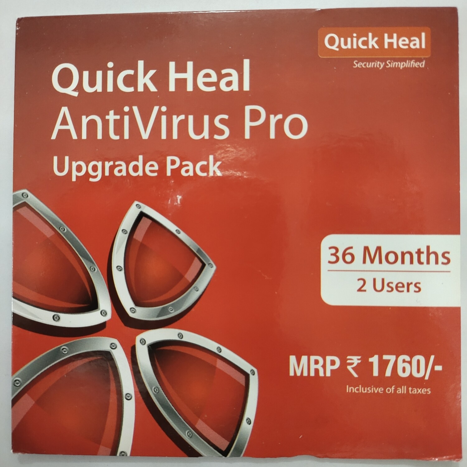 Renewal, 2 User, 3 Year, Quick Heal Antivirus Pro