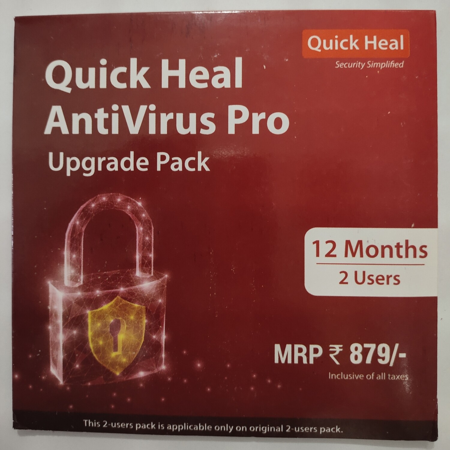 Renewal, 2 User, 1 Year, Quick Heal Antivirus Pro