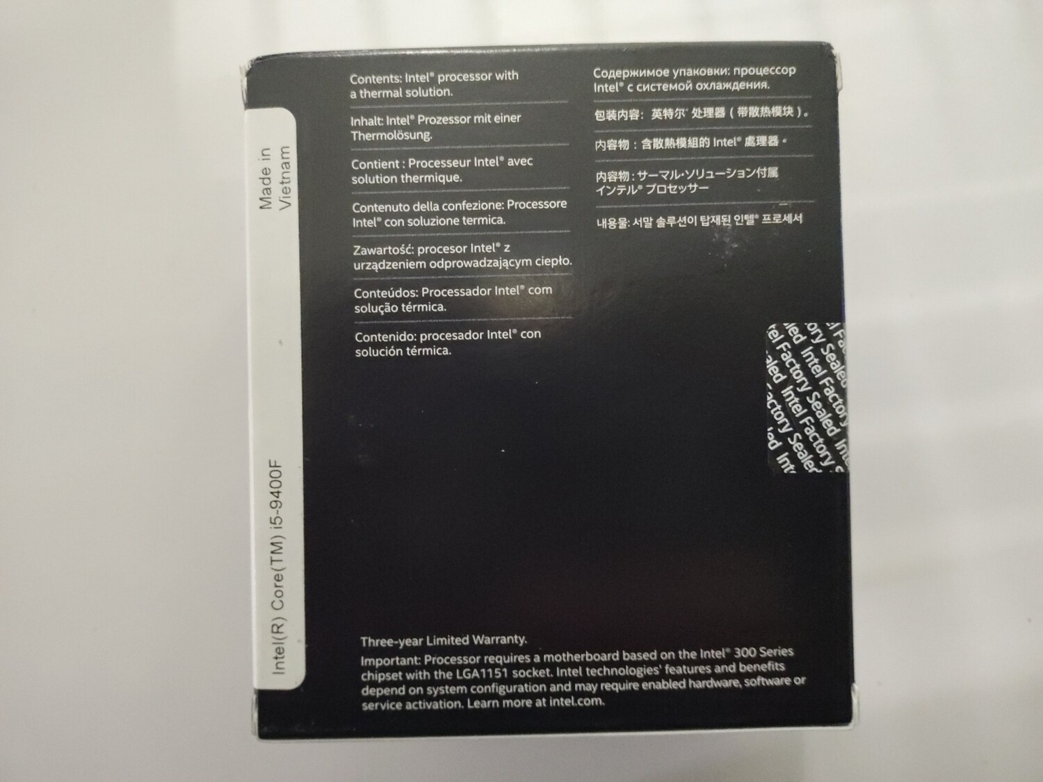 Intel Core i5-9400F Desktop Processor