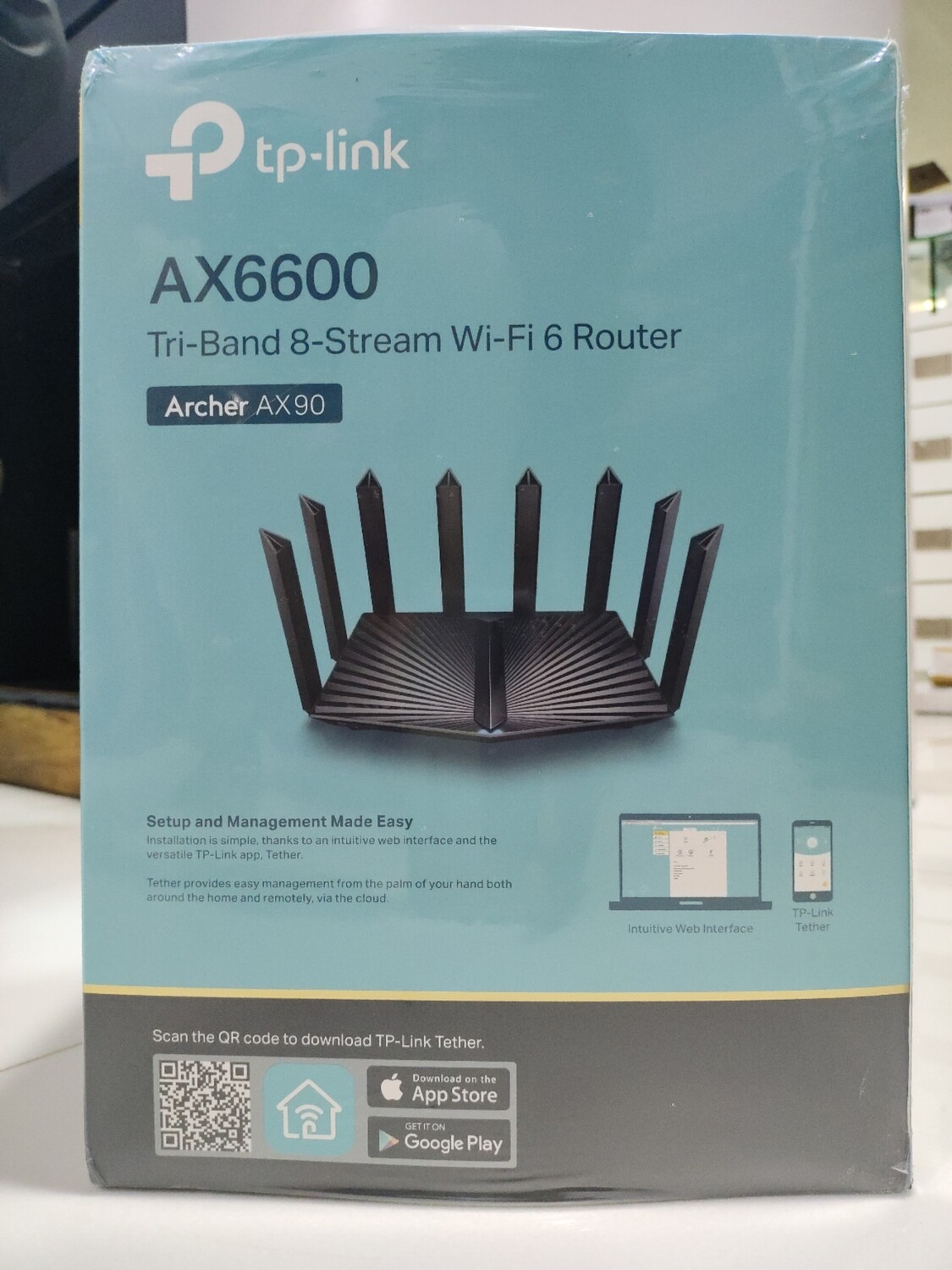 TP-Link Archer AX90 AX6600 Tri-Band Gigabit Wi-Fi 6 Wireless WiFi Router