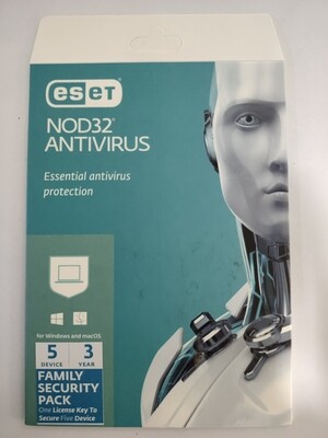 5 User, 3 Year, Eset Antivirus, NOD32, Single Key