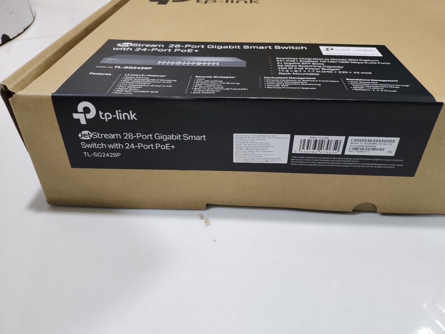 TP-Link SG2428P 28-Port Gigabit Smart Switch - Rs.19270 TP-Link SG2428P 28-Port Gigabit Smart Switch - Rs.19270