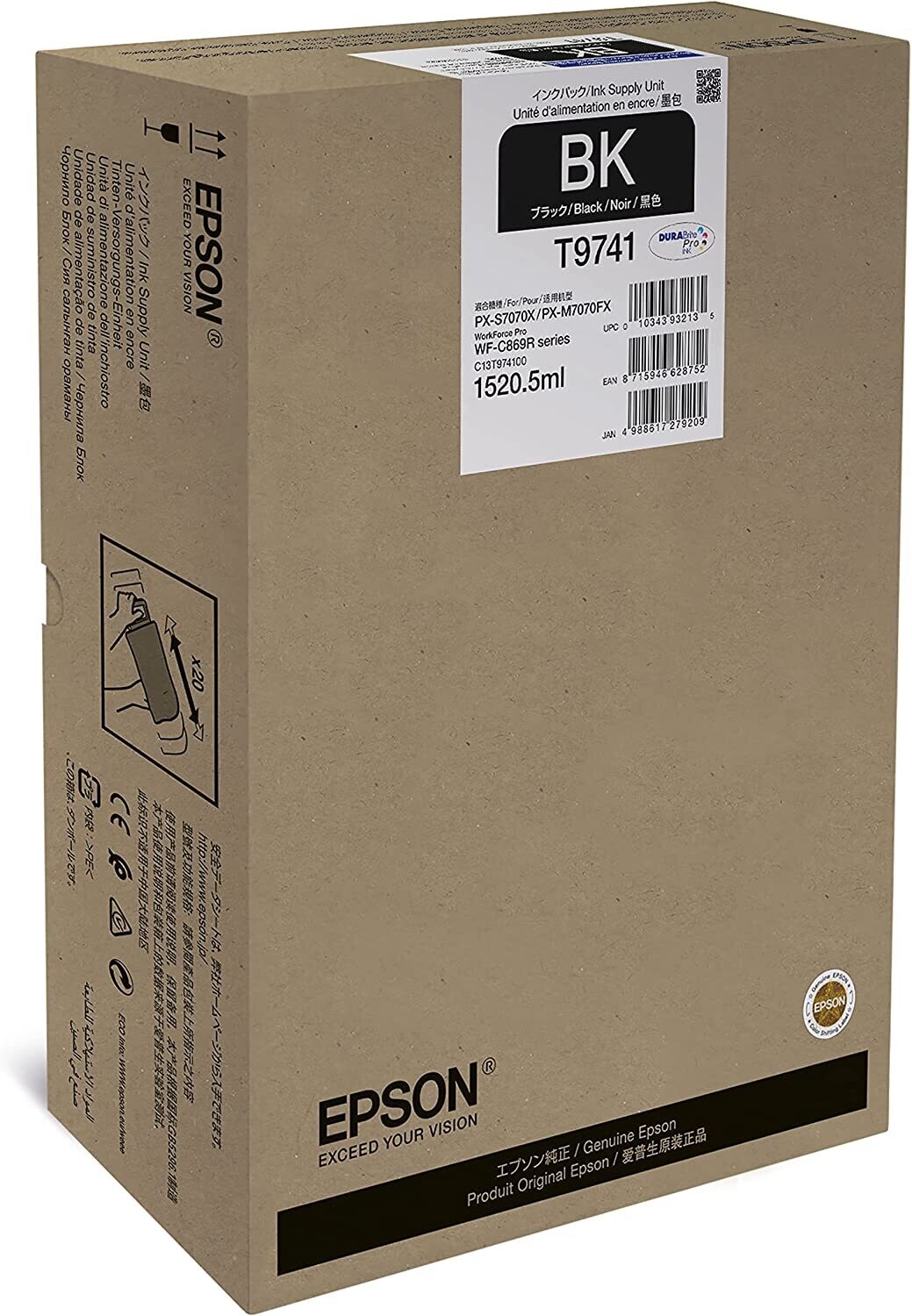 Epson T9741 Black Ink Cartridge Epson T9741 Black Ink Cartridge