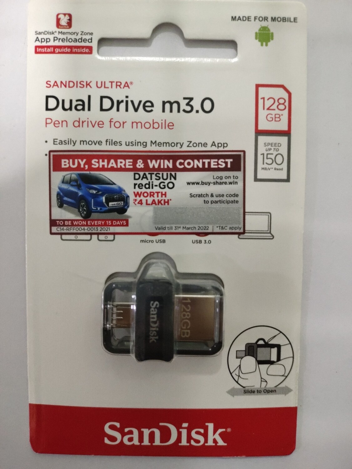 Sandisk 128GB OTG Pen Drive (m3.0 SDDD3) Sandisk 128GB OTG Pen Drive (m3.0 SDDD3)