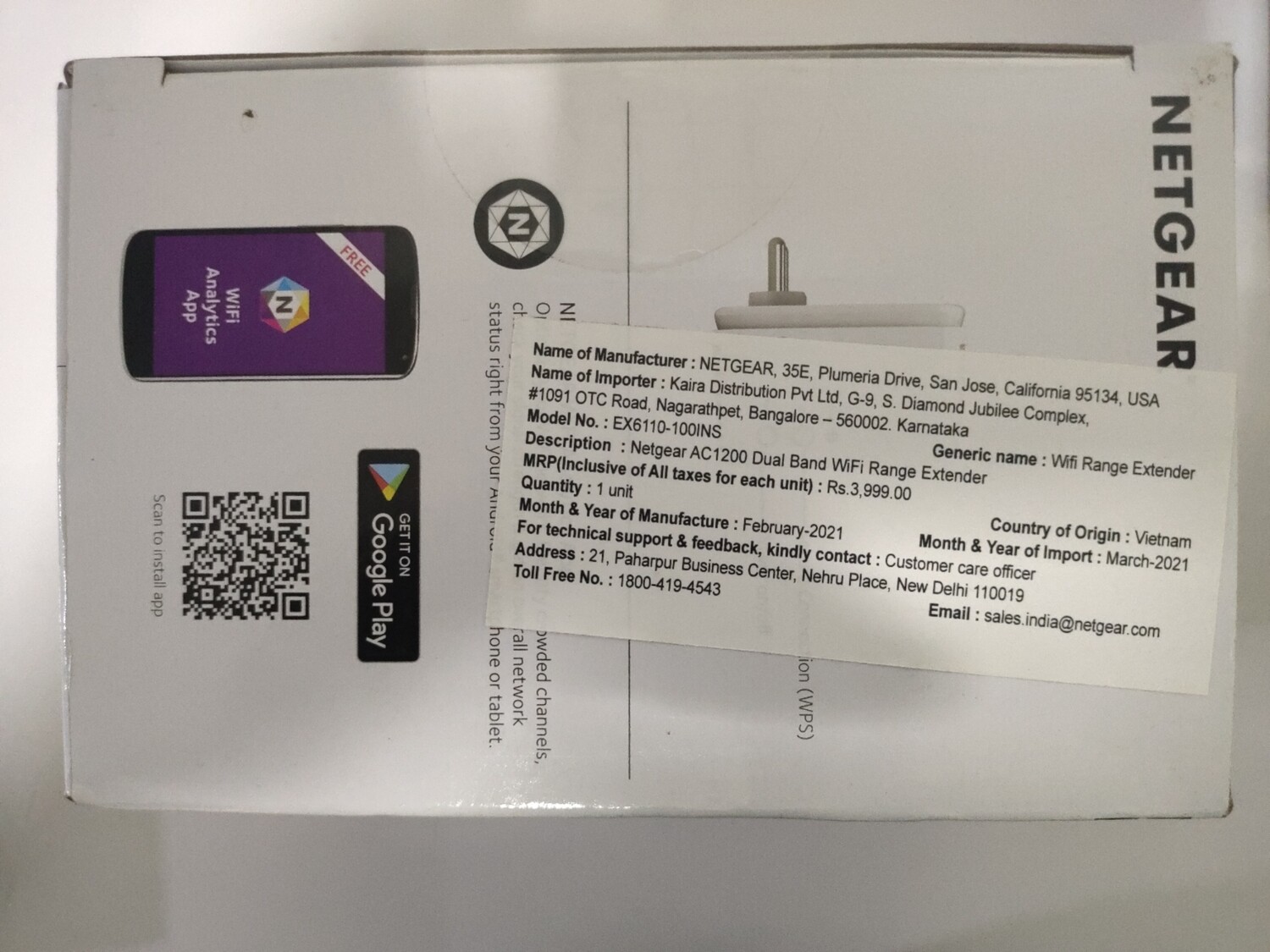 Netgear EX6110 Dual Band WIFI Range Extender