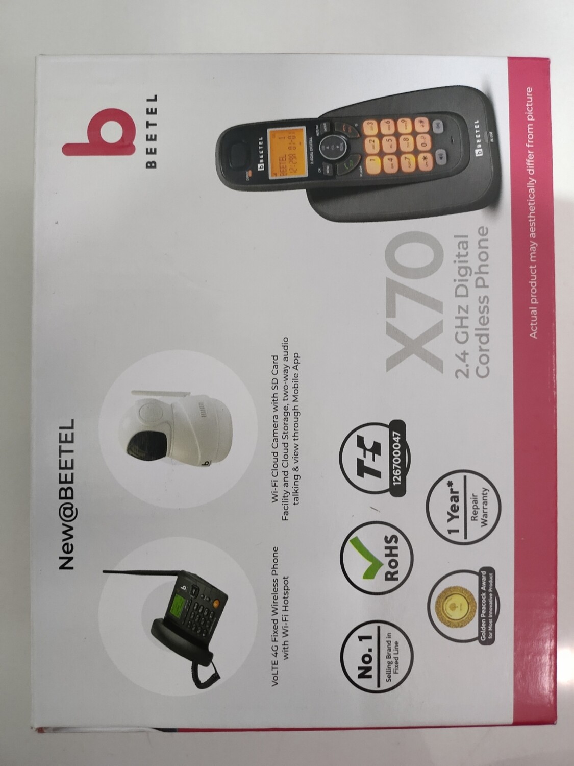 Beetel X70 Cordless Landline Phone Black Beetel X70 Cordless Landline Phone Black