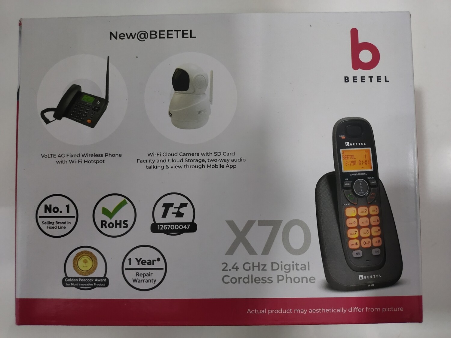 Beetel X70 Cordless Landline Phone Black Beetel X70 Cordless Landline Phone Black