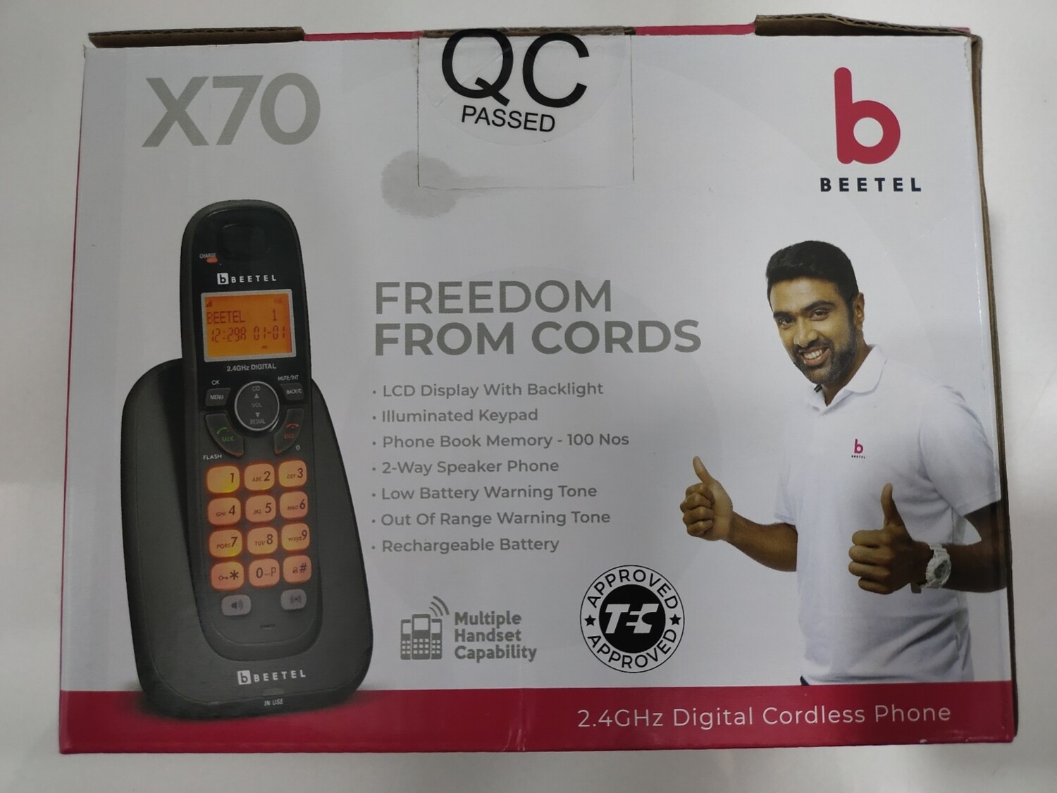 Beetel X70 Cordless Landline Phone Black Beetel X70 Cordless Landline Phone Black