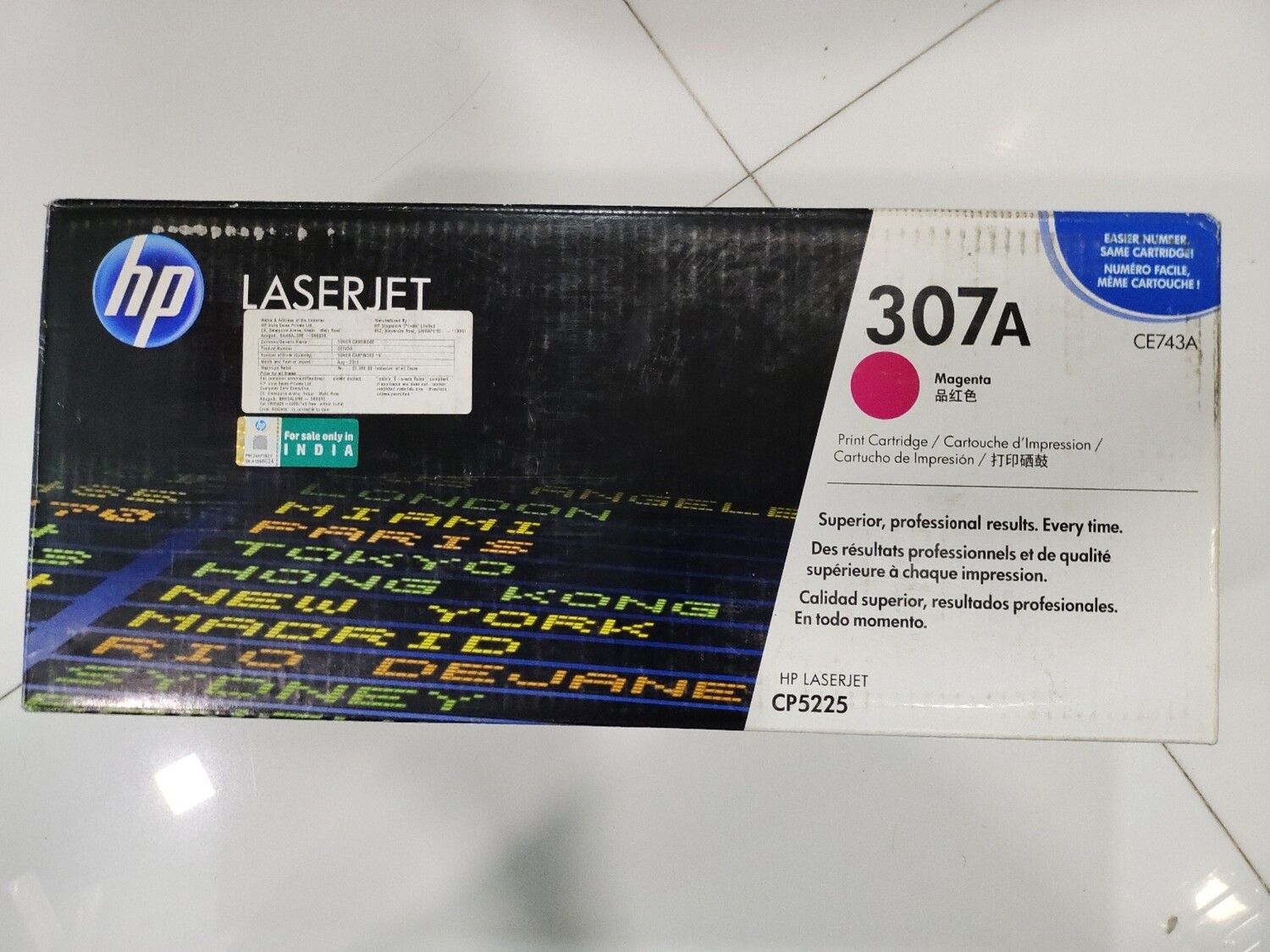HP CE743A 307A Magenta Toner Cartridge