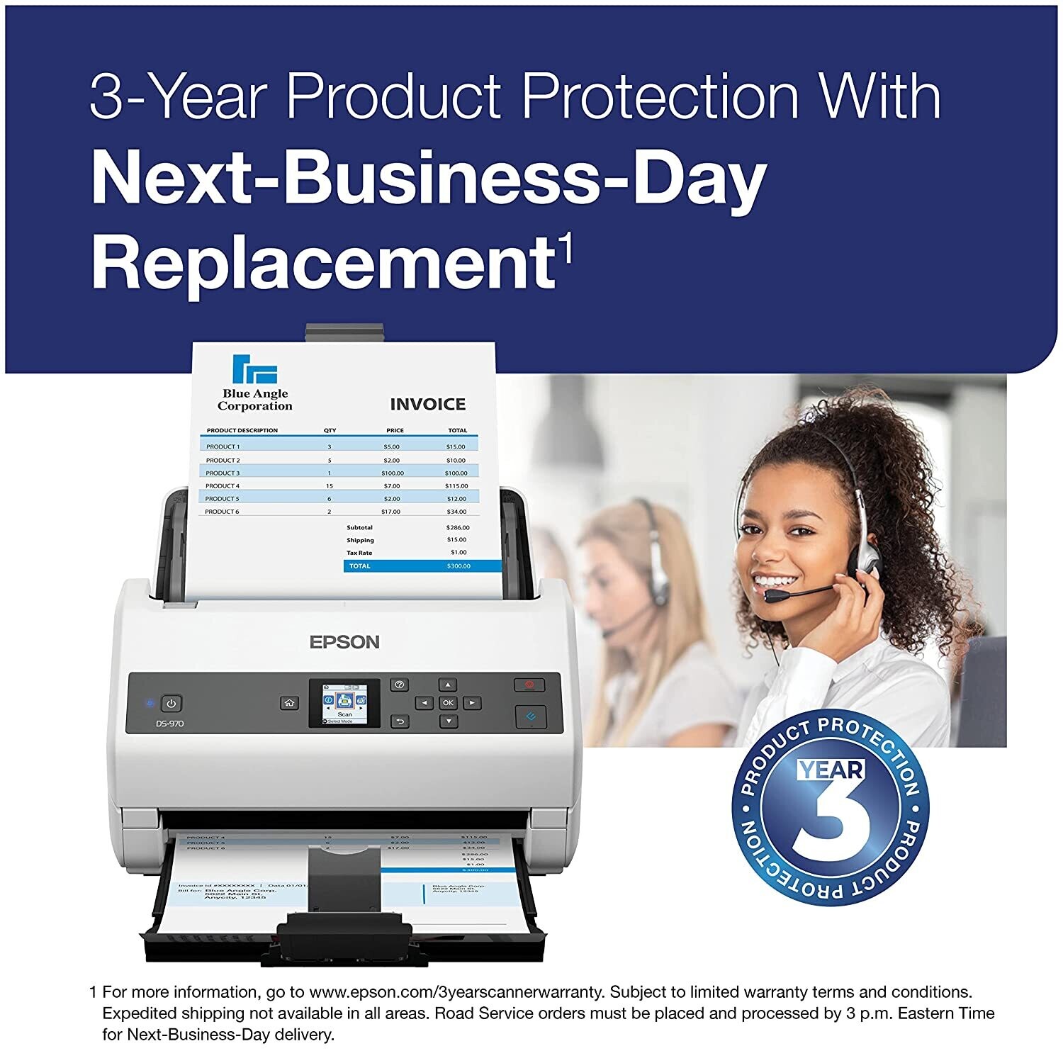 Epson Workforce DS-970 Sheetfed Scanner