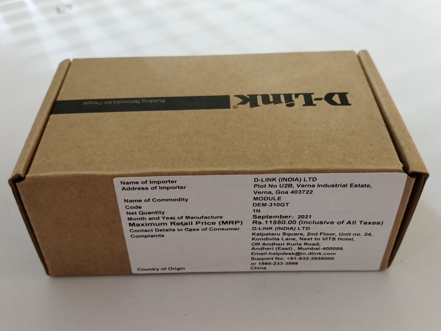 D-Link DEM-310GT 1-Port Mini GBIC Module for 1000BaseLX (LC Duplex) D-Link DEM-310GT 1-Port Mini GBIC Module for 1000BaseLX (LC Duplex)