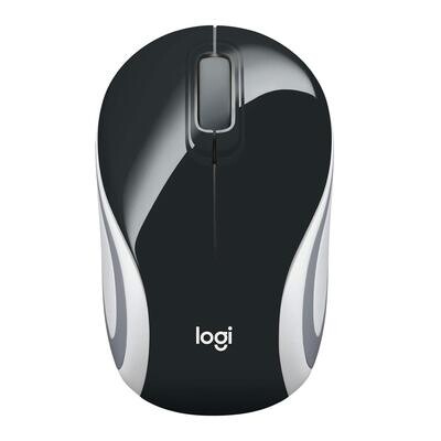 Logitech M187 Mini Wireless Mouse, Black