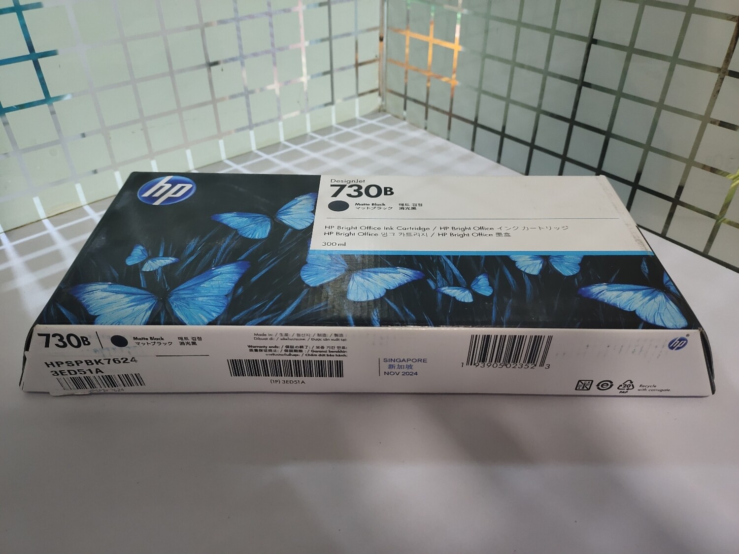 HP 730B 300-ml Matte Black DesignJet Ink Cartridge (3ED51A) HP 730B 300-ml Matte Black DesignJet Ink Cartridge (3ED51A)