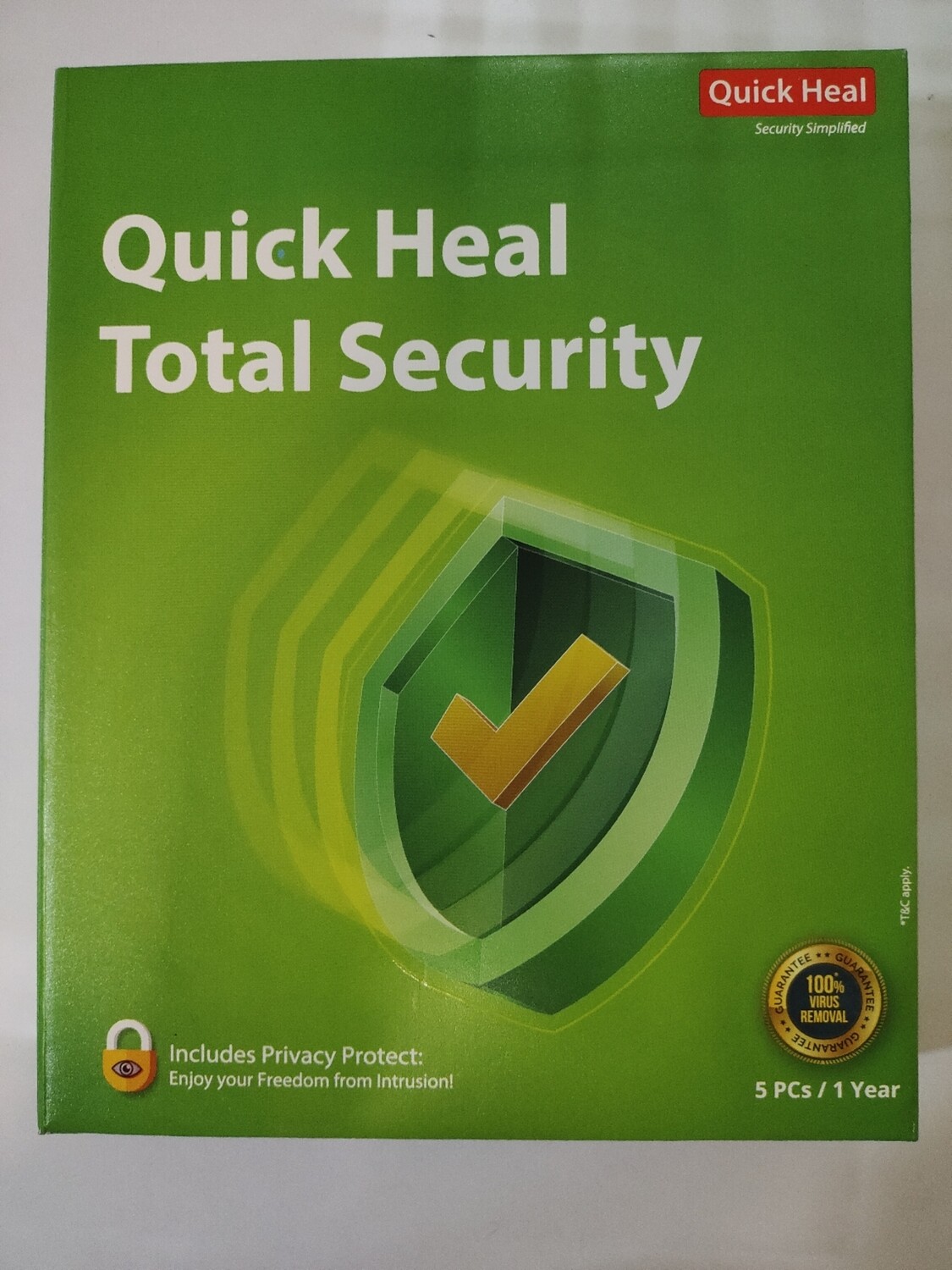 New, 5 User, 1 Year, Quick Heal Total Security