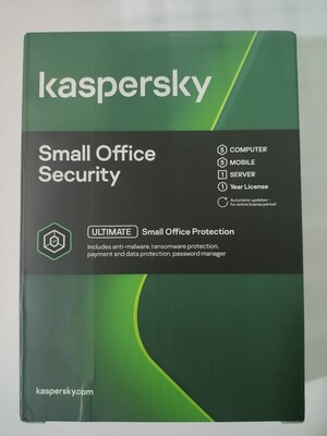 5 PC, 1 Server, 5 Mobile, 1 Year, Kaspersky Small Office Security