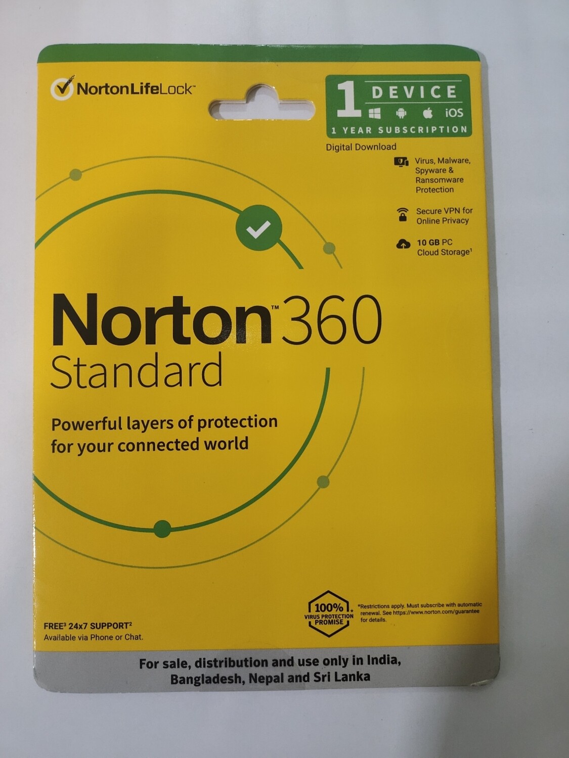 1 User, 1 Year, Norton 360 Standard Total Security