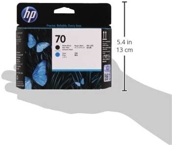 HP 70 Matte Black and Cyan DesignJet Printhead