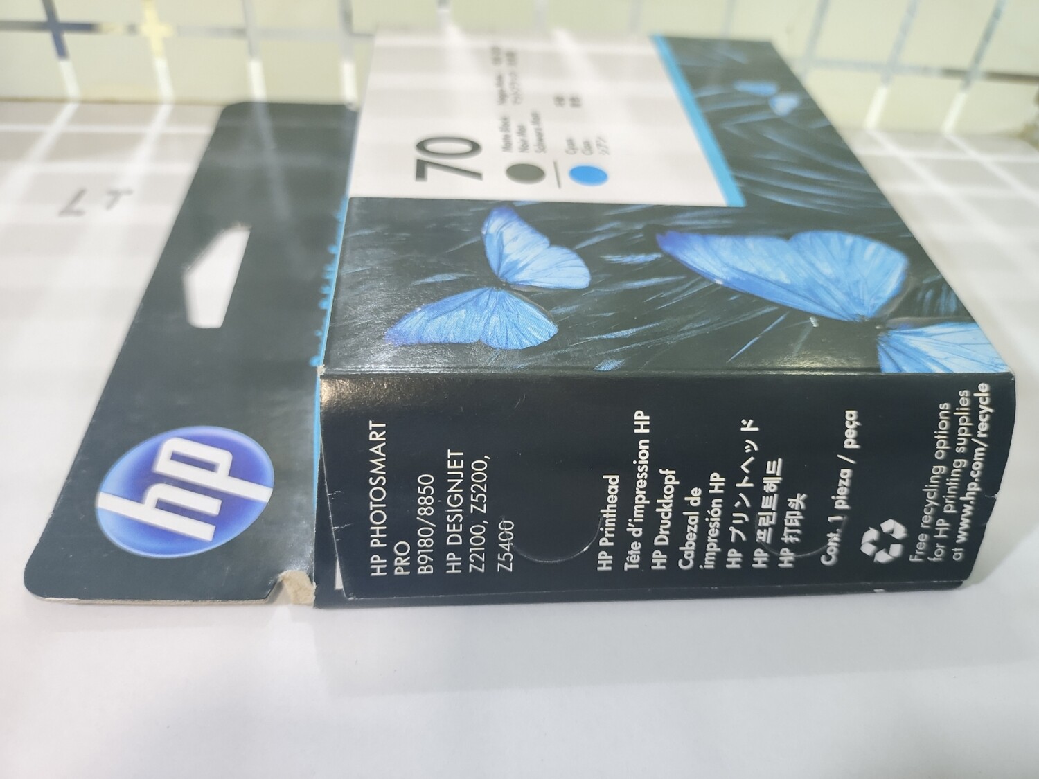 HP 70 Matte Black and Cyan DesignJet Printhead