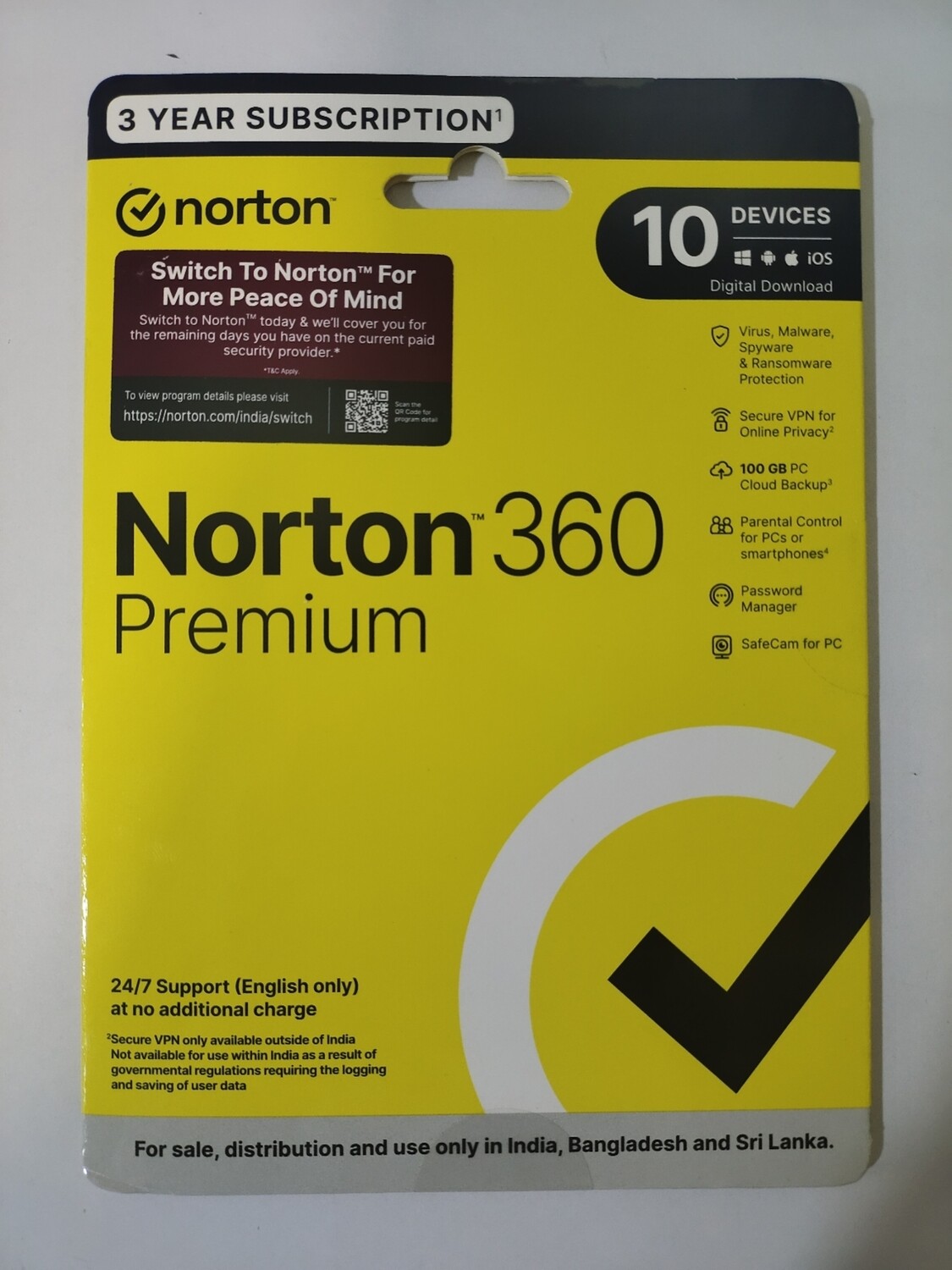 10 User, 3 Year, Norton 360 Premium Security