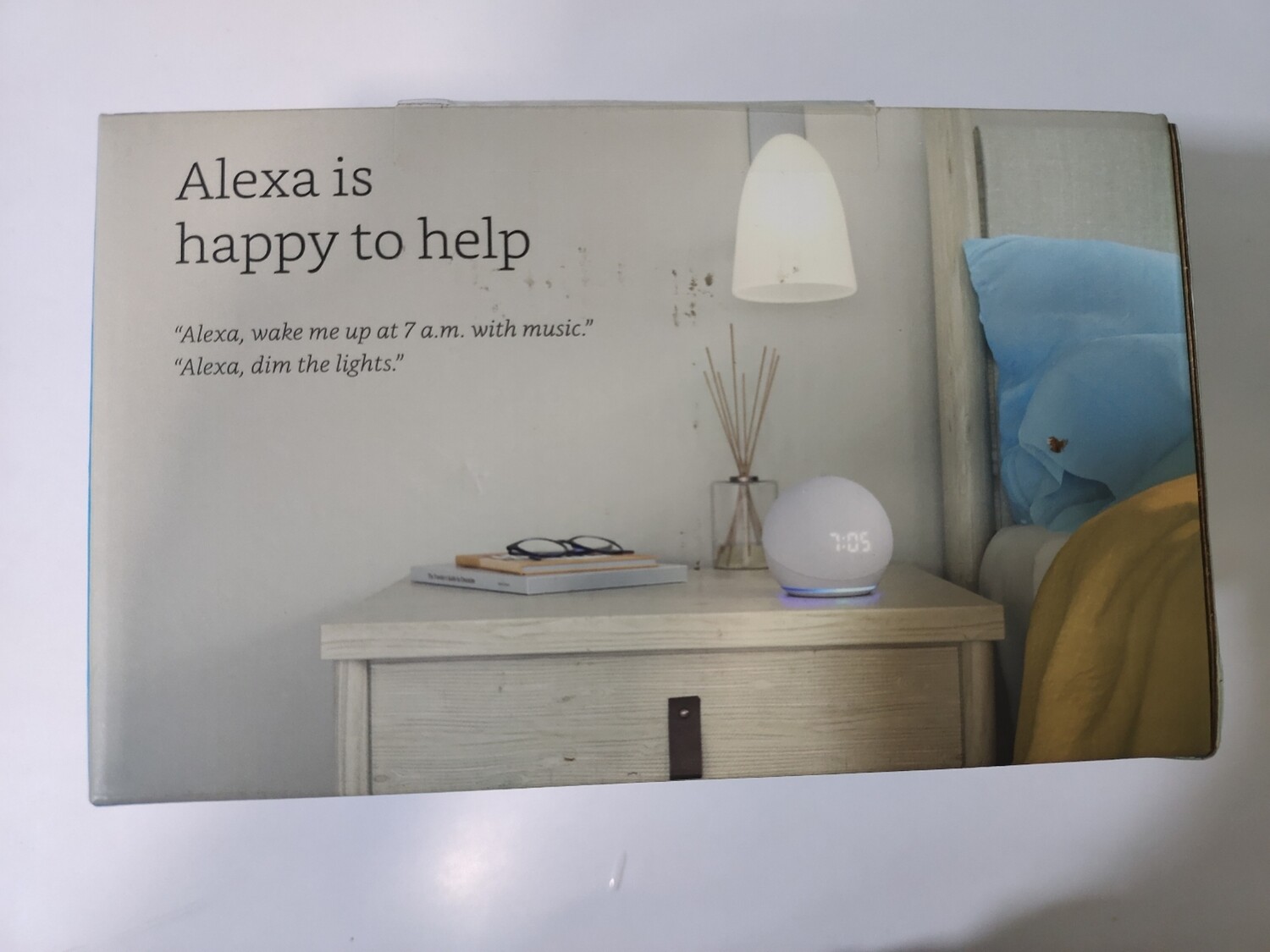 Amazon Echo Dot 4th Gen, With Clock, Alexa Smart Speaker, White Amazon Echo Dot 4th Gen, With Clock, Alexa Smart Speaker, White