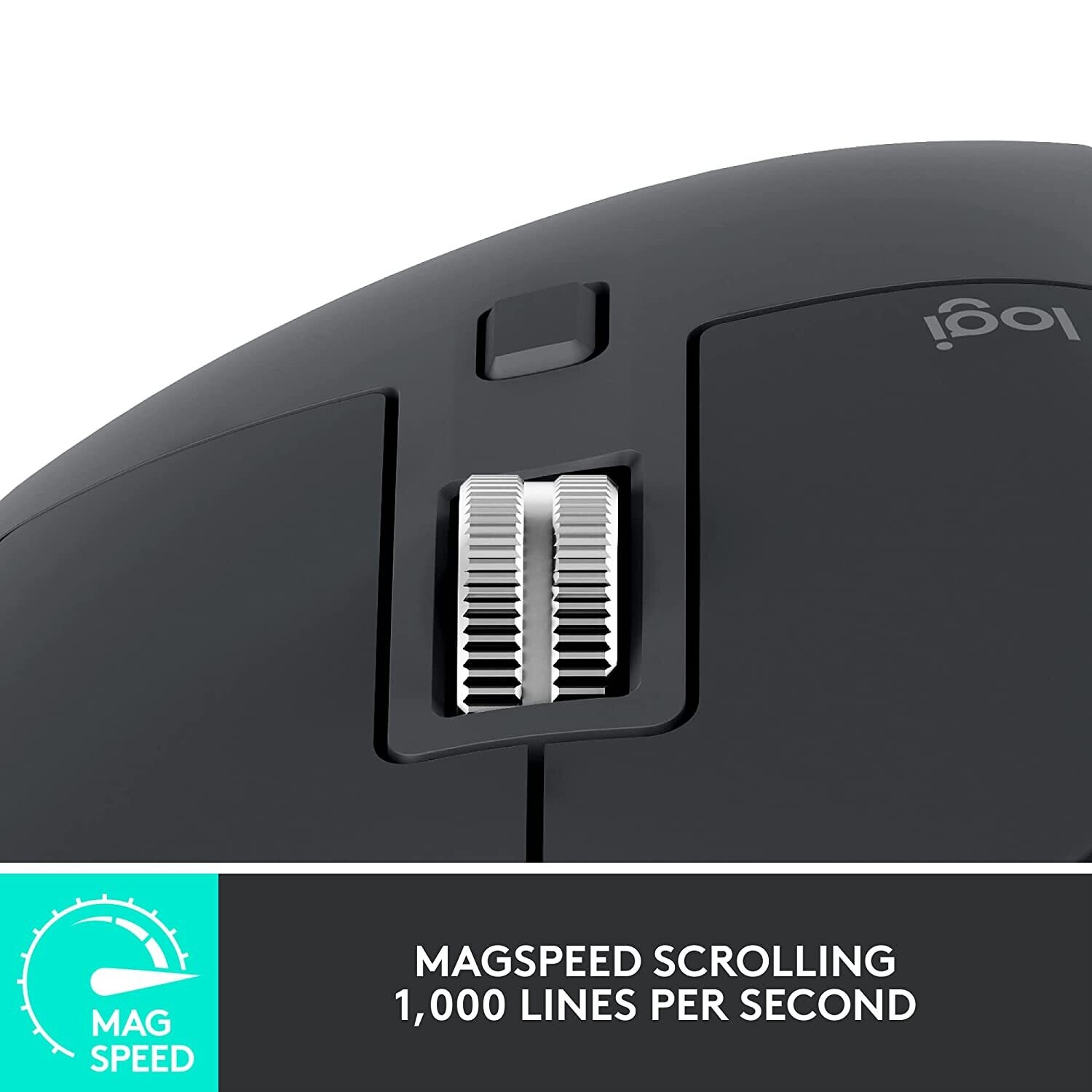 Logitech MX Master 3S Wireless Mouse, Graphite