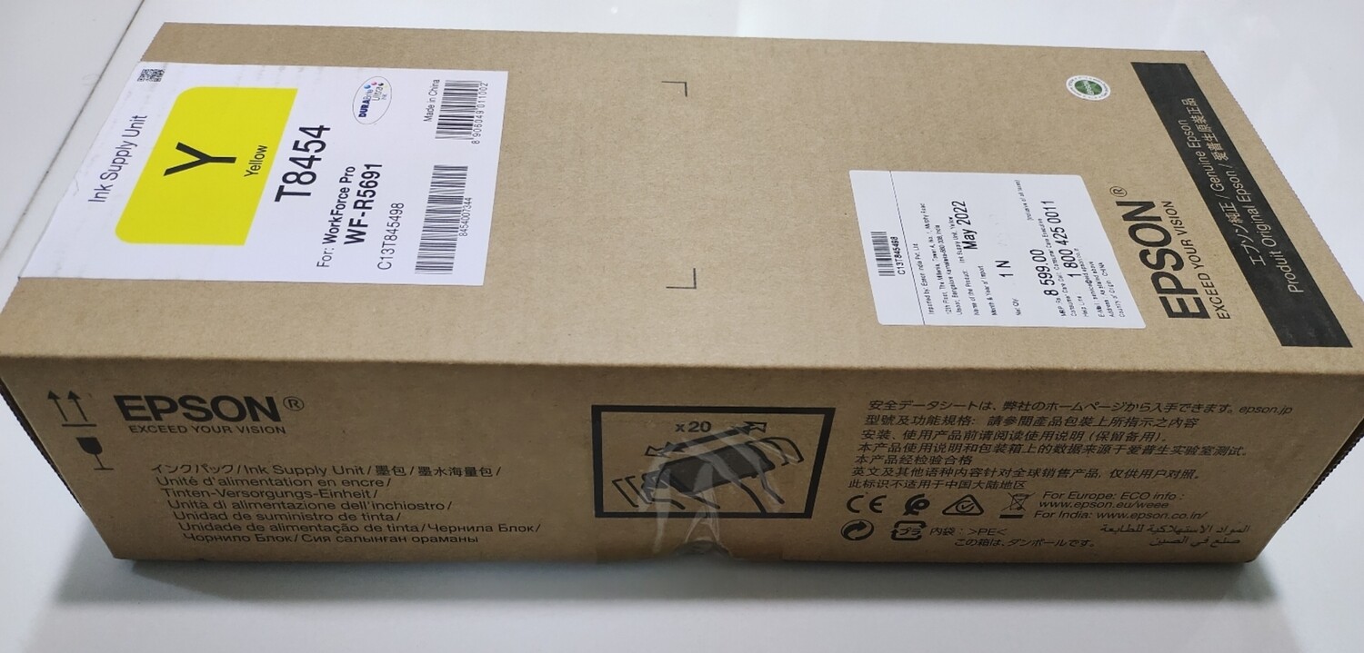 Epson T8454 Ink Cartridge, Yellow Epson T8454 Ink Cartridge, Yellow
