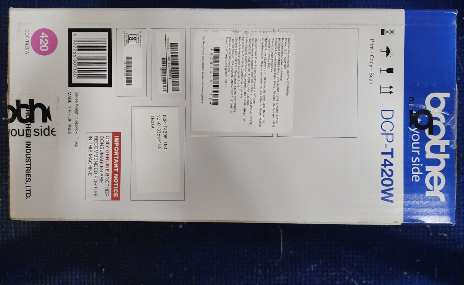 Brother DCP-T420W All-in One Ink Tank Refill System Printer