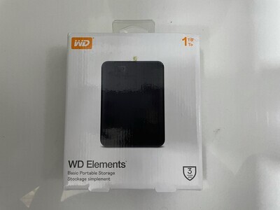 WD 1TB Elements Portable Hard Disk Drive