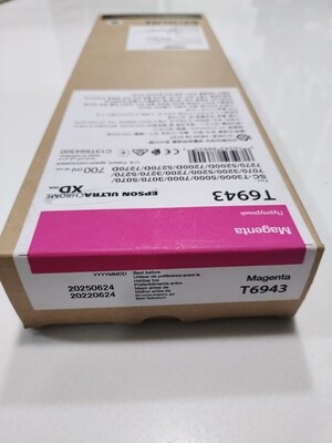 Epson T6943 Ink Cartridge, Magenta, 700ml Epson T6943 Ink Cartridge, Magenta, 700ml